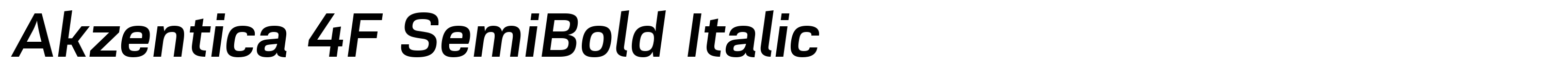 Akzentica 4F SemiBold Italic